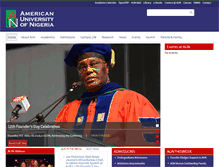 Tablet Screenshot of americanuniversitynigeria.org